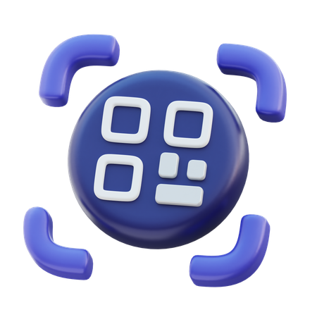 QR  3D Icon