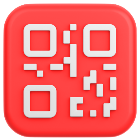 QR 코드를 스캔  3D Icon