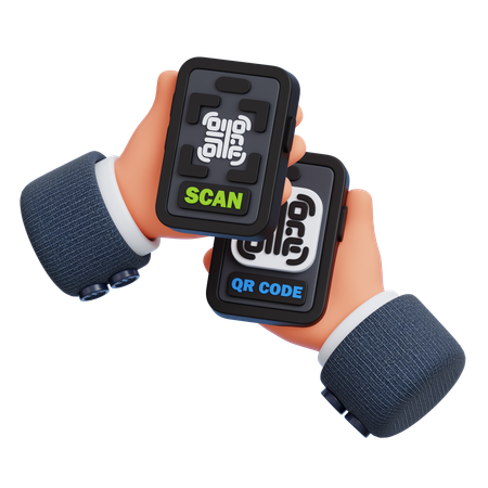 Qr 결제  3D Icon