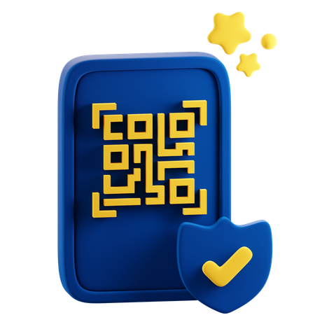 Qr 코드 보안  3D Icon