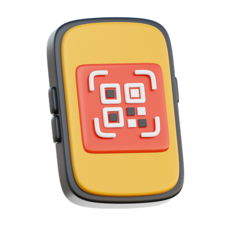 QR 코드  3D Icon