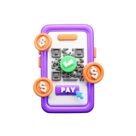 QR 코드 스캐너  3D Icon