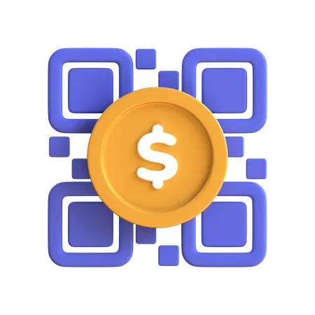 Qr Payment In 3 D Illustration 3D Icon
