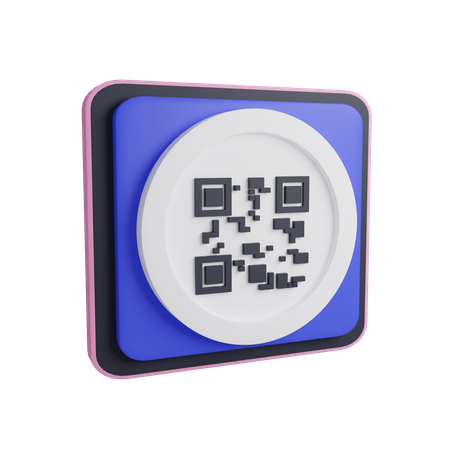 Qr Barcode  3D Icon