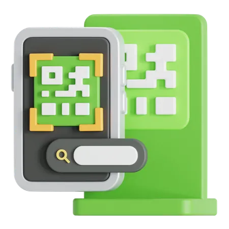 QRコード  3D Icon