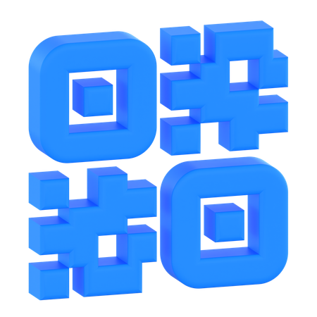 Code QR  3D Icon