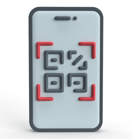 QR Code  3D Icon