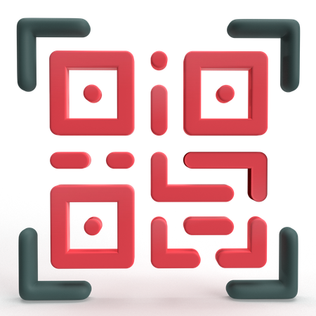QR Code  3D Icon