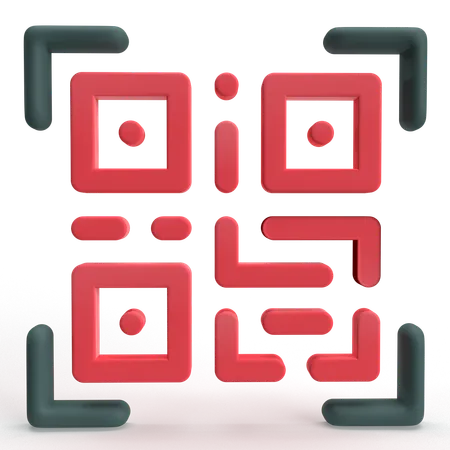 QR Code  3D Icon
