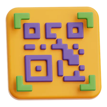 Qr Code  3D Icon