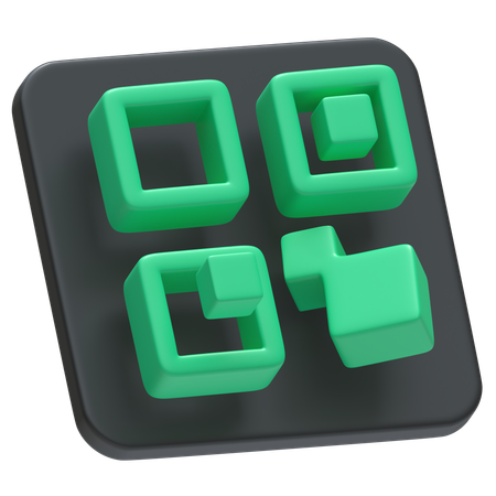 Qr Code  3D Icon