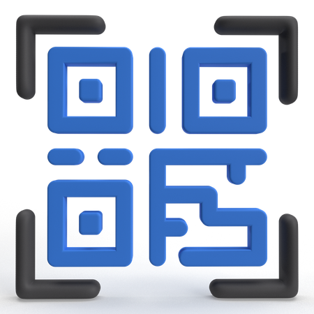 QR Code  3D Icon