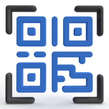 QR Code  3D Icon