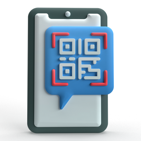 QR Code  3D Icon