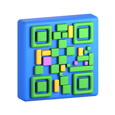 Qr Code  3D Icon