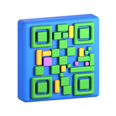 Qr Code  3D Icon