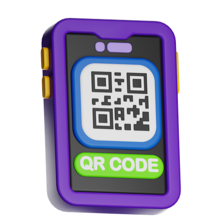 Qr Code  3D Icon