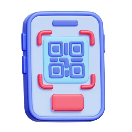 QR Code  3D Icon