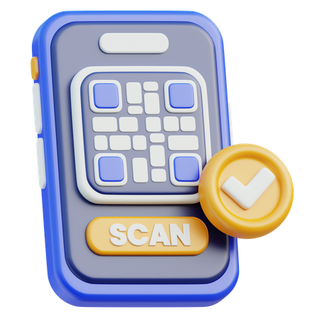 QR Code  3D Icon