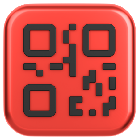 QR Code  3D Icon