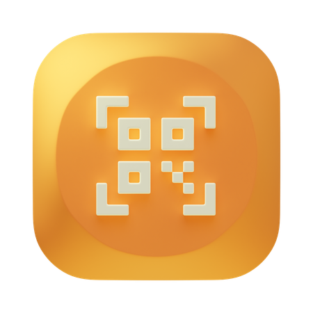 QR Code  3D Icon