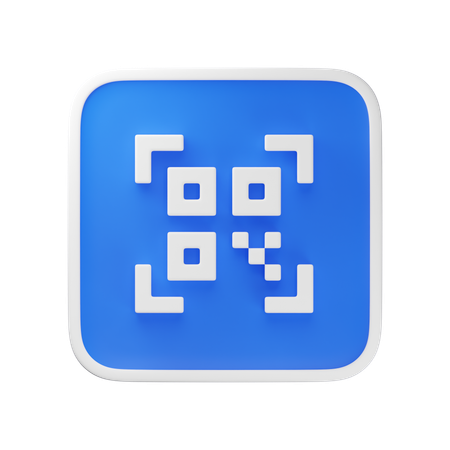 QR Code  3D Icon