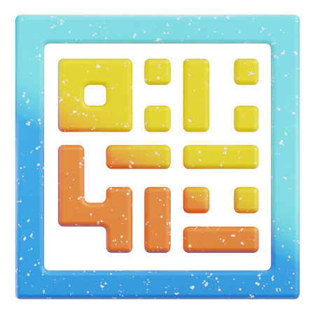 QR Code  3D Icon