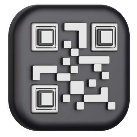 QR Code  3D Icon