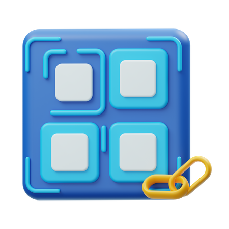 QR Code  3D Icon