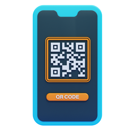 QR CODE  3D Icon