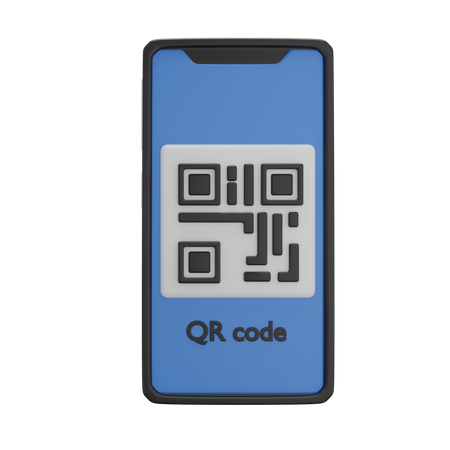 QR Code  3D Illustration