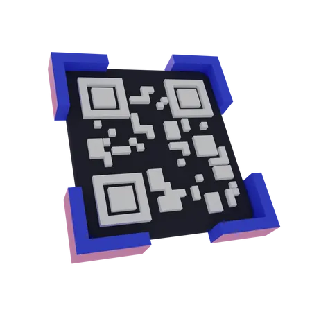 QR Code 3 D Icon Contains PNG BLEND And OBJ Files 3D Icon
