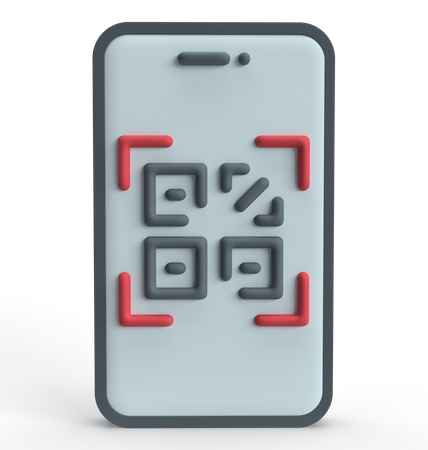QR Code  3D Icon