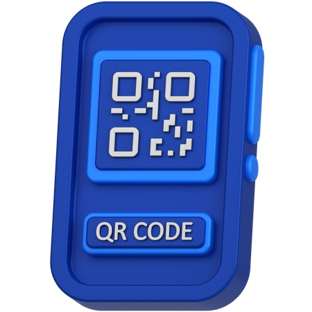 Qr code mobile  3D Icon