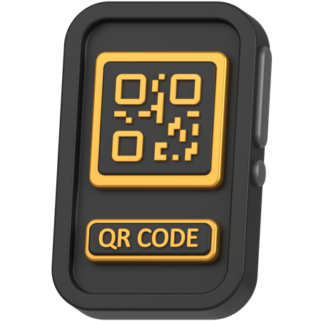 Qr code mobile  3D Icon