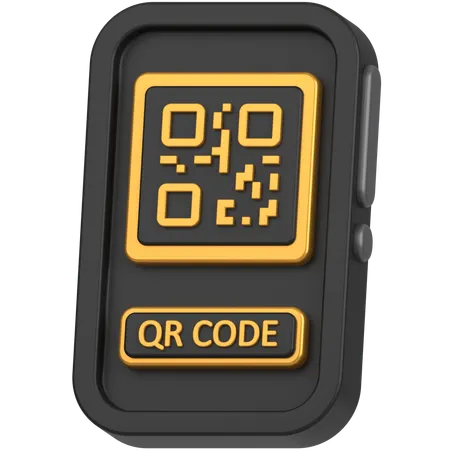 Qr code mobile  3D Icon