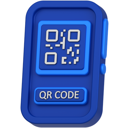 Qr code mobile  3D Icon