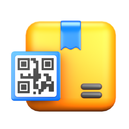 Qr Code Package  3D Icon