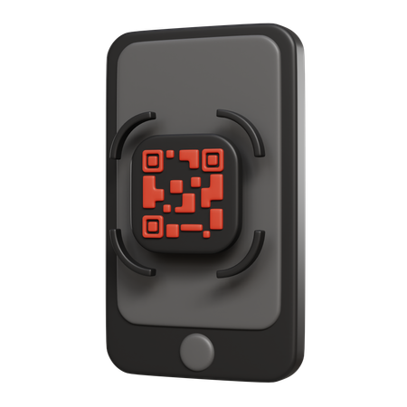 Pagamento por código QR  3D Icon