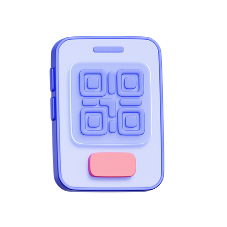 QR Code Payment  3D Icon