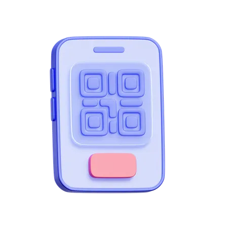 QR Code Payment  3D Icon