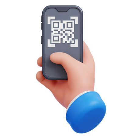 Qr Code Payment  3D Icon