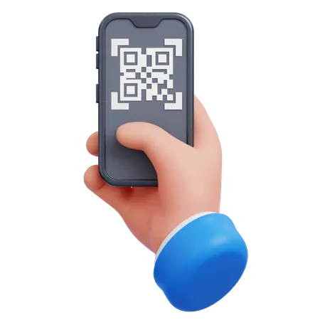 Qr Code Payment  3D Icon