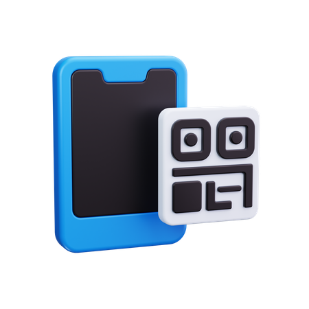 Qr Code Payment  3D Icon