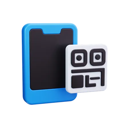 Qr Code Payment  3D Icon