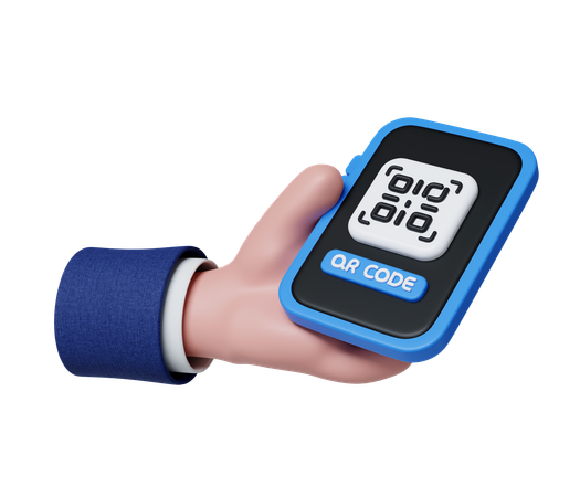 Qr Code Payment  3D Icon