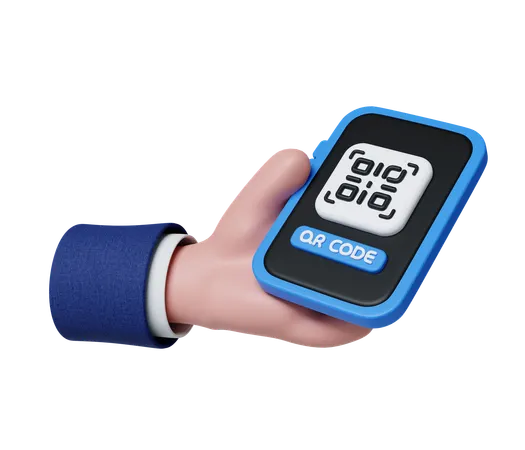 Qr Code Payment  3D Icon