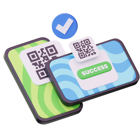 Qr Code Payment  3D Icon