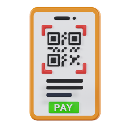 Qr Code Payment  3D Icon