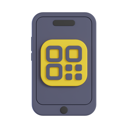 Qr Code Payment  3D Icon